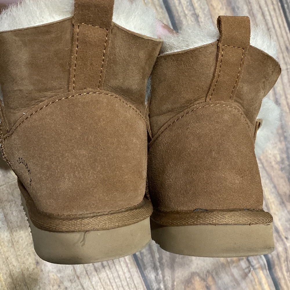 Fireside by Dearfoams Womens 7 Brown Fur Boots Booties - Picture 5 of 16